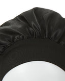 1pc Night Sleep Cap Wide Band Satin Bonnet For Curly Hair Care