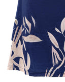 Plants Print Hollow Out Casual Dress