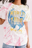WORLD TOUR Tie-dye Print Tee