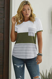 Right Here With Me Color Block Top