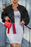 new Ladies Fashion Solid Color top Lapel Short Long Sleeve Jacket Tassel and Pocket Design Jacket wholesale