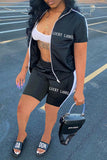 2021 Women clothing set Fashion Women Jogger Set  biker short set  zipple 2 peice short sets woman wholesale