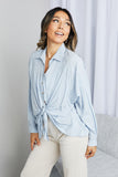 blu pepper let me adore you button up shirt