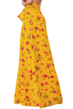 Floral Thigh Slit Maxi Skirt