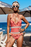 Mesh Patchwork One-piece Swimsuit