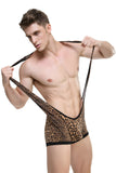 Men's Leopard Print Bodysuit