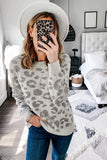 Leopard Print Knit Sweater