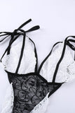 lace cut out maid costume lingerie set