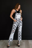 pol finish line patched overalls