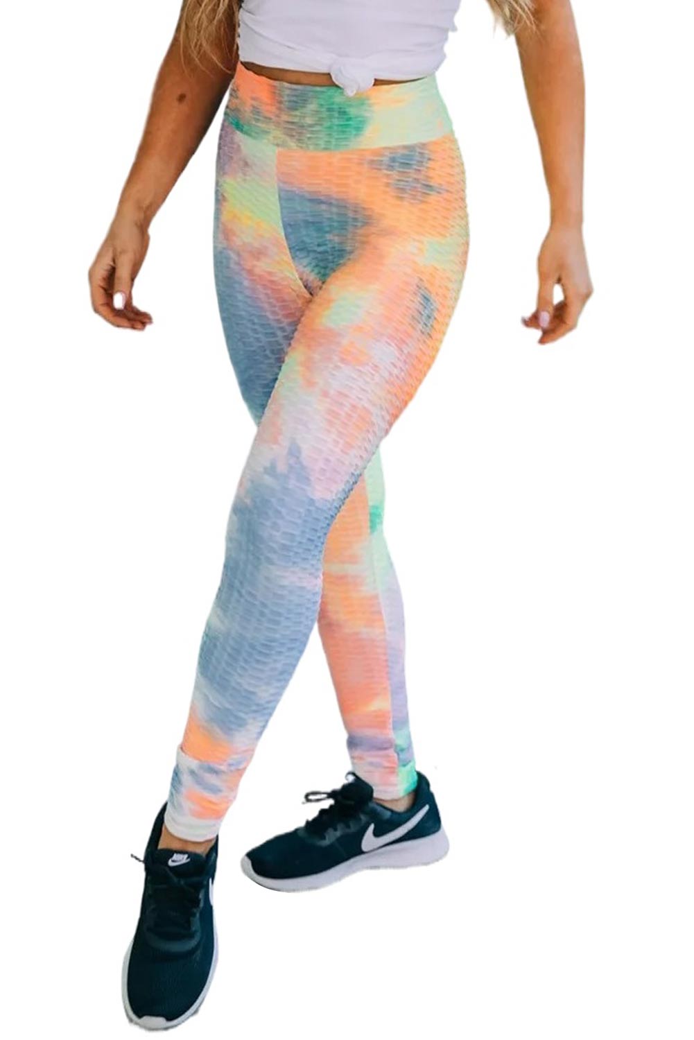 Tie-dye Print High Waist Tummy Control Yoga Legging