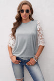 Lace Sleeves Tunic Top
