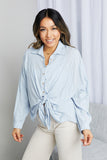 blu pepper let me adore you button up shirt