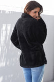 Zipper Fleece Pullover Coat