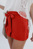 Plain Drawstring Waist Fashion Shorts