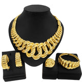 chain gold plated jewelry set