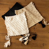 hand crochet mini tight fit beach skirt