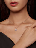 moissanite clover pendant necklace