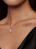 moissanite clover pendant necklace