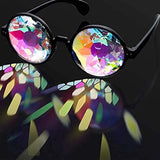 kaleidoscope refracted round sunglasses