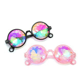 kaleidoscope refracted round sunglasses
