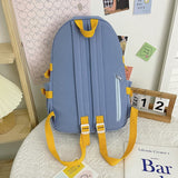 cotton patchwork kawaii backpack