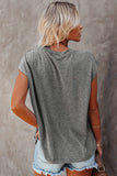 Pocketed Tee with Side Slits