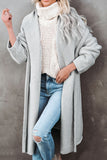 Open Front Hooded Sweater Cardigan