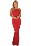 Bardot Lace Fishtail Maxi Dress