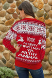 Merry Christmas Ya Filthy Animal Snowflake Reindeer Ugly Christmas Sweater