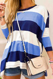 Colorblock Long Sleeves Tunic Top