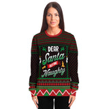 define naughty ugly christmas sweatshirt