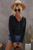 Buttoned Loose Long Sleeve Shirt