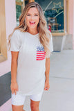 Only In America Pocket Striped T-shirt