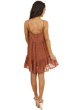 Polka Dot Texture Slip Mini Dress