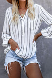 Crisp Air Button Down Embroidered Top