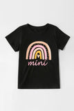 Rainbow mama Print Parent-child T-shirt