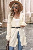 long sleeve open front duster cardigan