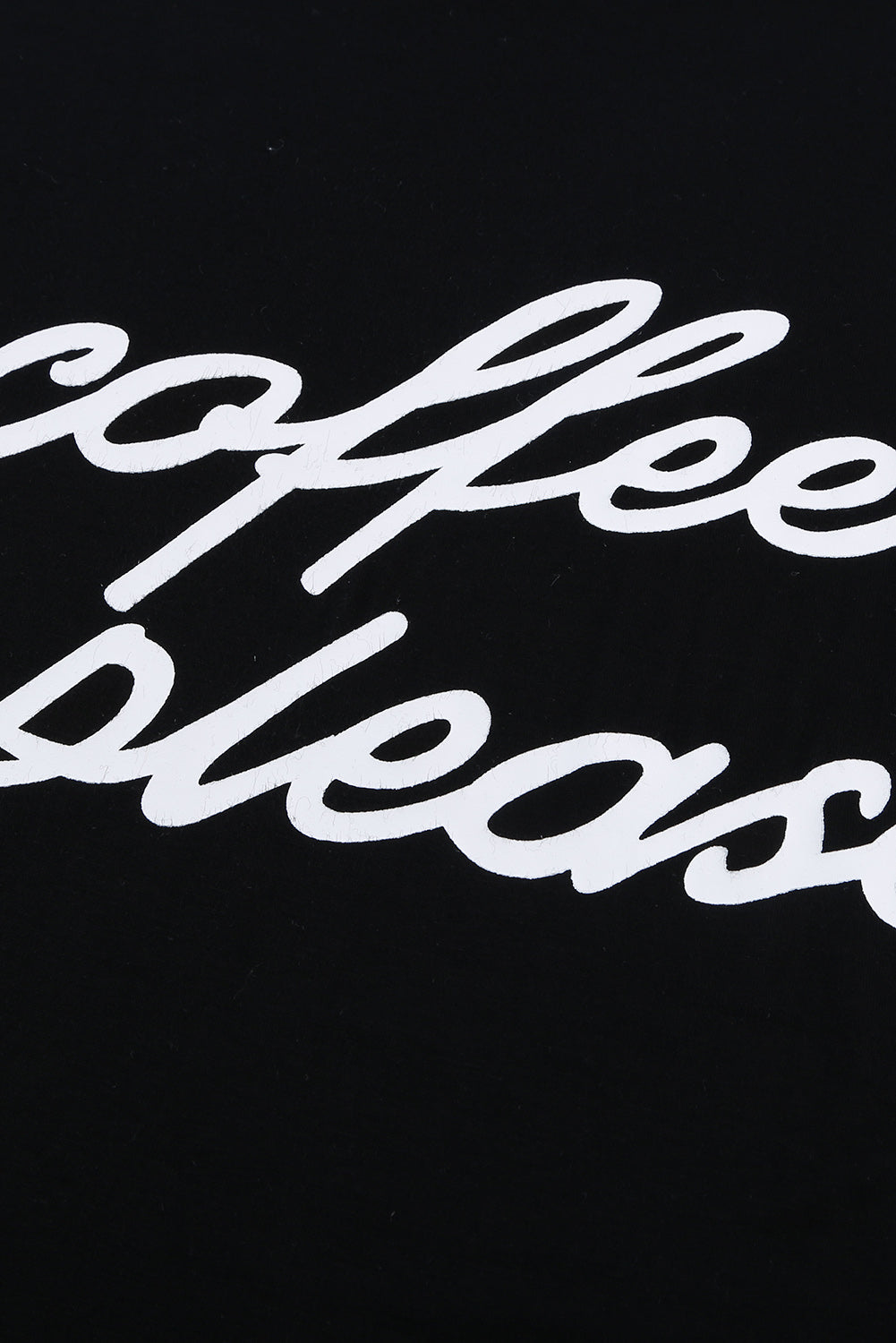 Coffee Please Graphic Crop Top And Shorts Lounge Set