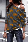 Pumpkin Print Sweatshirt