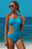One Shoulder Cut Out Maillot