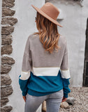color block thermal sweater