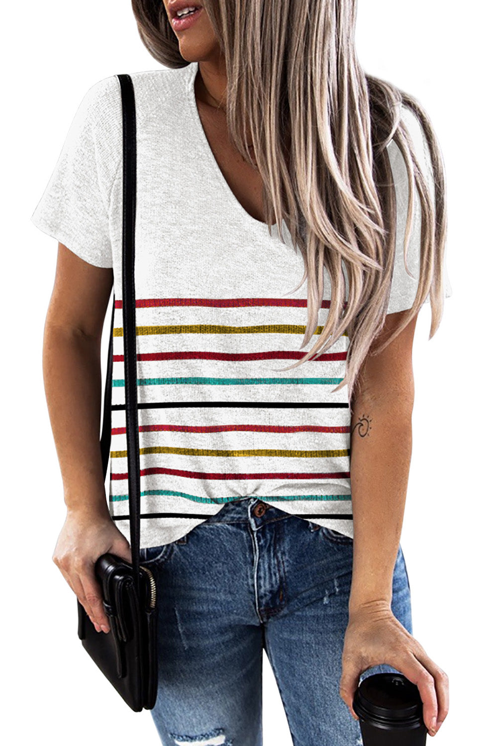 Colorful Striped Tee