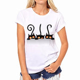 funny cat casual o neck t shirt