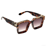 thick frame square sunglasses