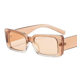 transparent acrylic square sunglasses