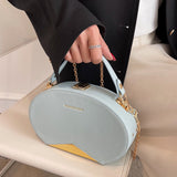 chain faux leather handbag