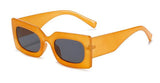 gradient jelly color square sunglasse