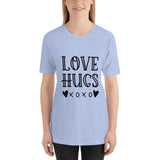 love hugs xoxo short sleeve t shirt